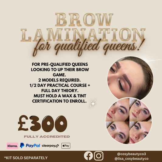 Combo Lash Lift & Brow lamination Course